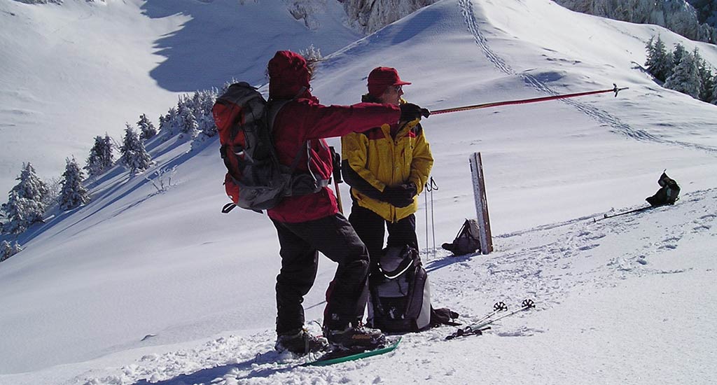 Raquette à neige - CHALET PRE GAUDET 1450m remplacé par l’Arselle