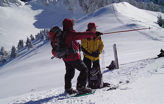 raquette-a-neige - Lac de la courbe 2400m