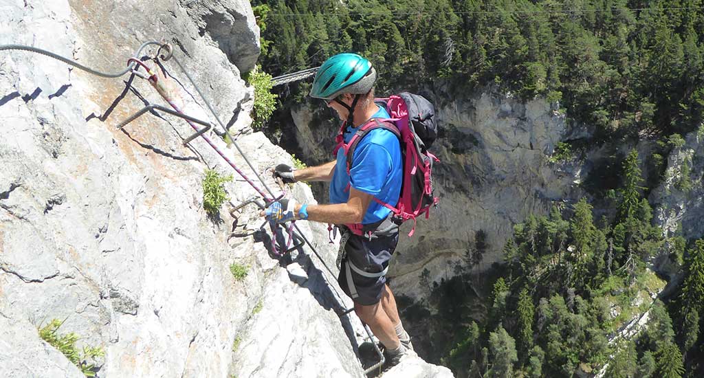 Via ferrata - VIA FERRATA GRENOBLE Les PRISES de la BASTILLE (435 m)