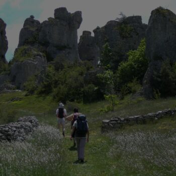 Circuit dans le causse du Larzac (altitude 800 m)